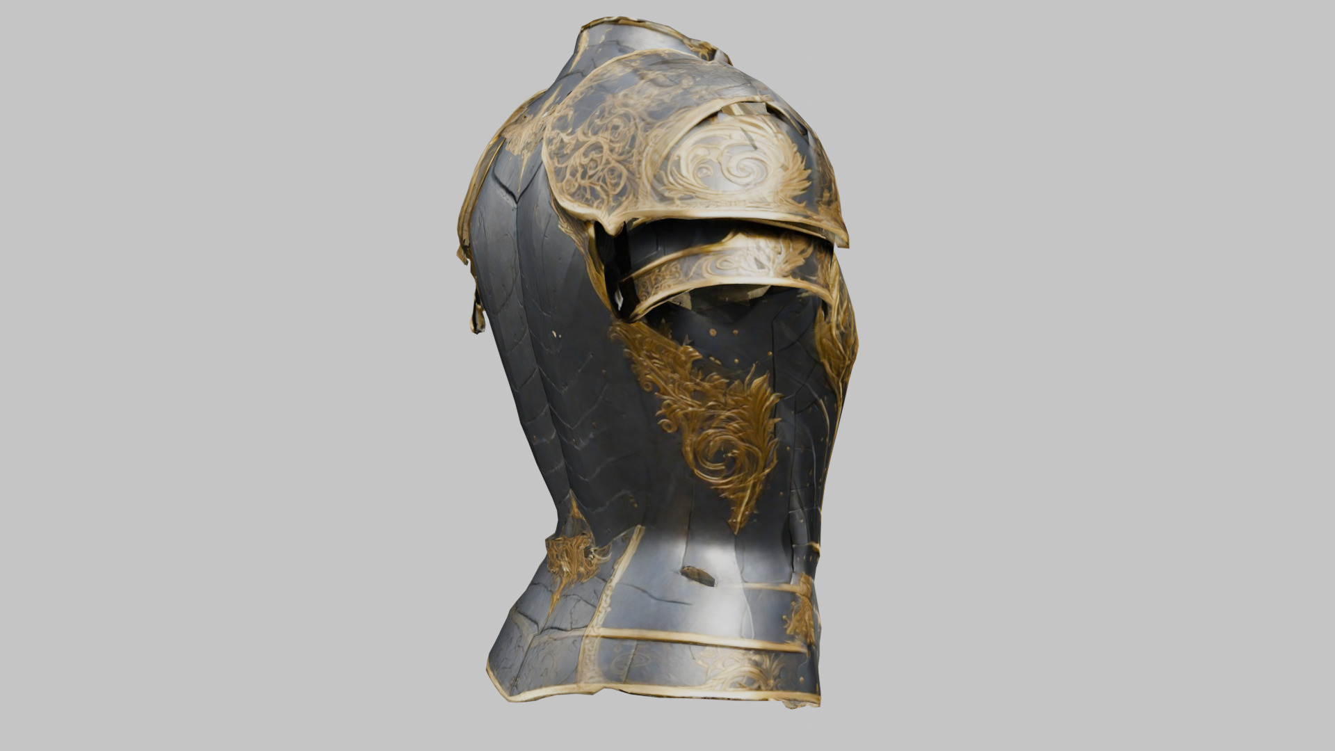 Medieval Armor Fantasy Knight Chestplate 3D model_12