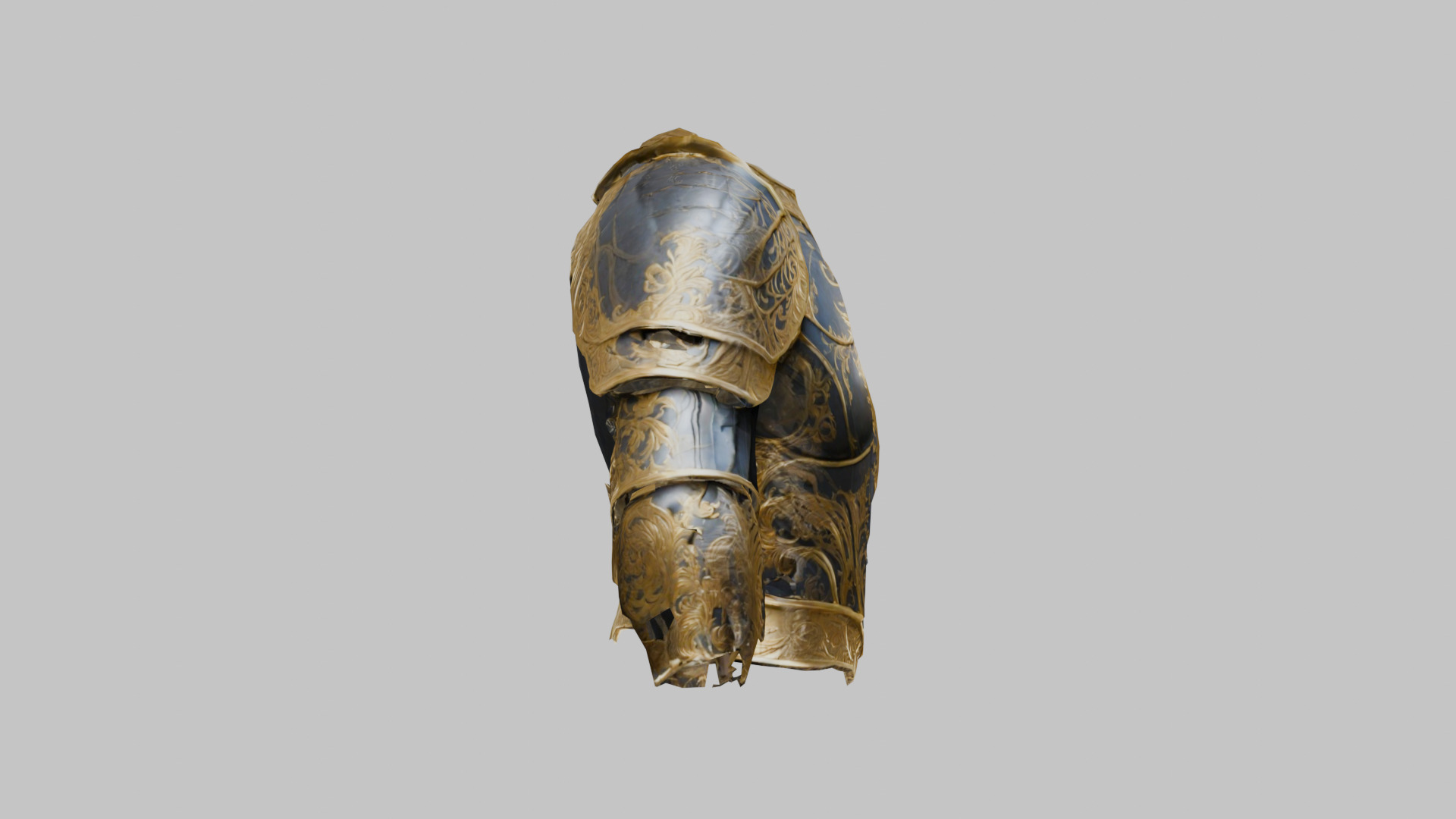 Medieval Chestplate Armor Low-poly 3D model_11