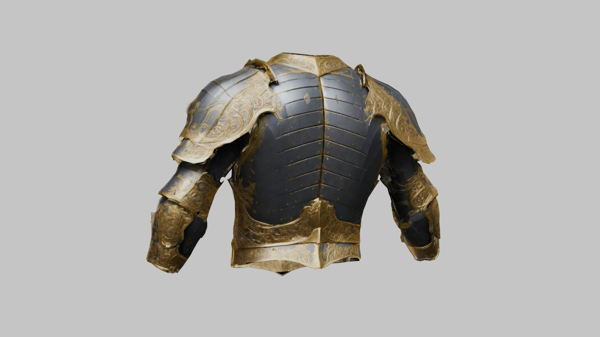 Medieval Chestplate Armor Low-poly 3D model_1