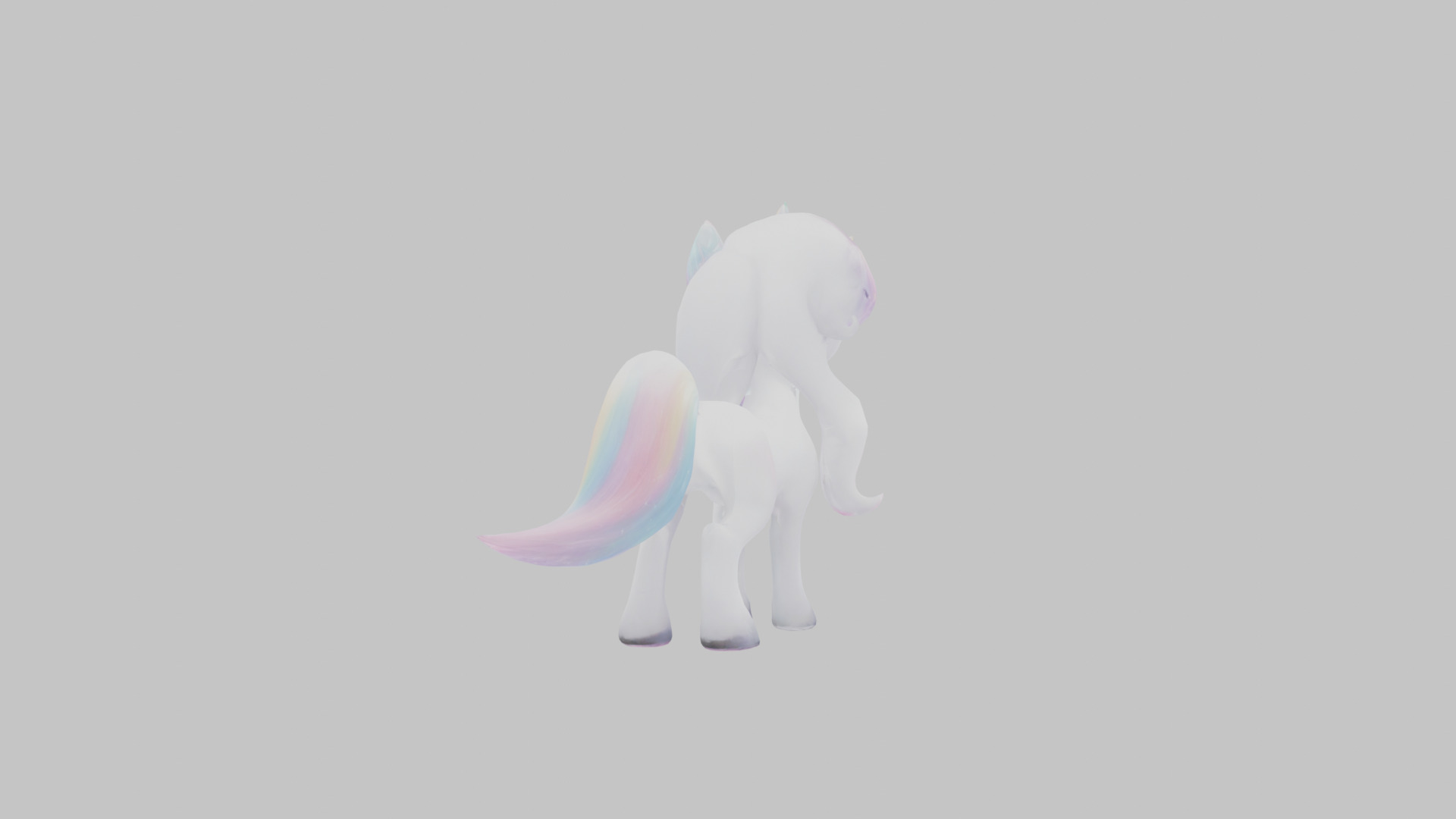 Cartoon Unicorn Anime Style 3D Model Low-poly 3D model_11