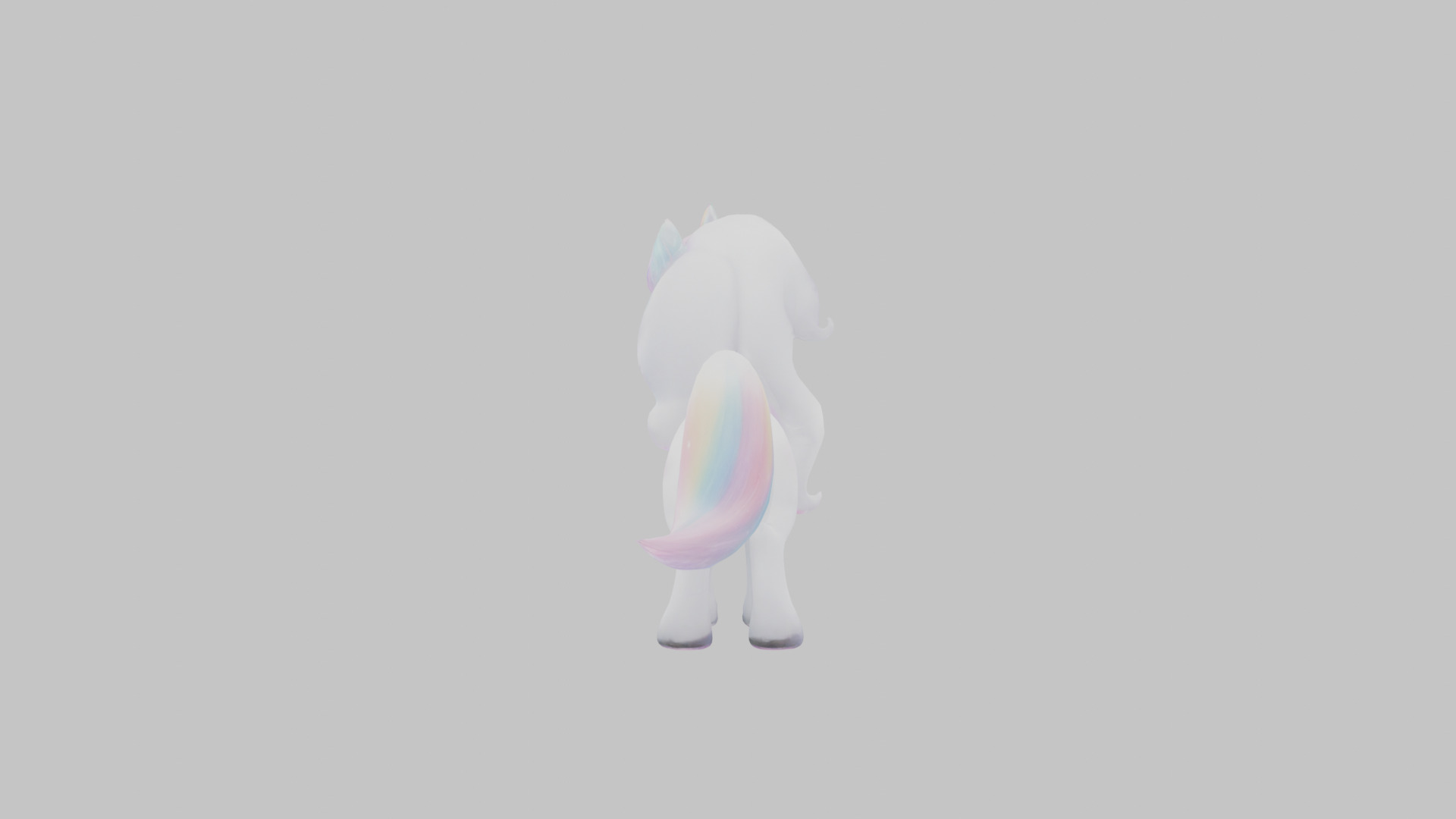 Cartoon Unicorn Anime Style 3D Model Low-poly 3D model_12