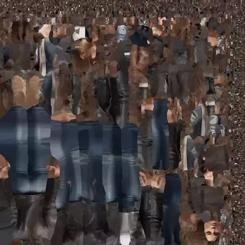 Realistic Female Character in Jeans and Jacket