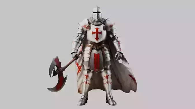 Highly Detailed Templar Knight