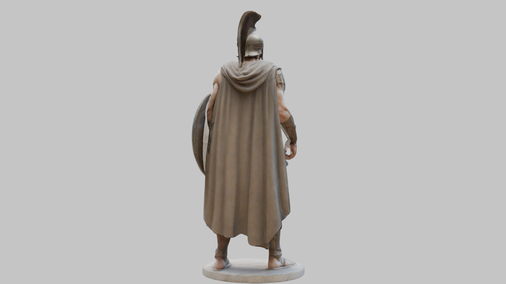 Roman Spartan Warrior Digital Art 3D Model Low-poly 3D model_14