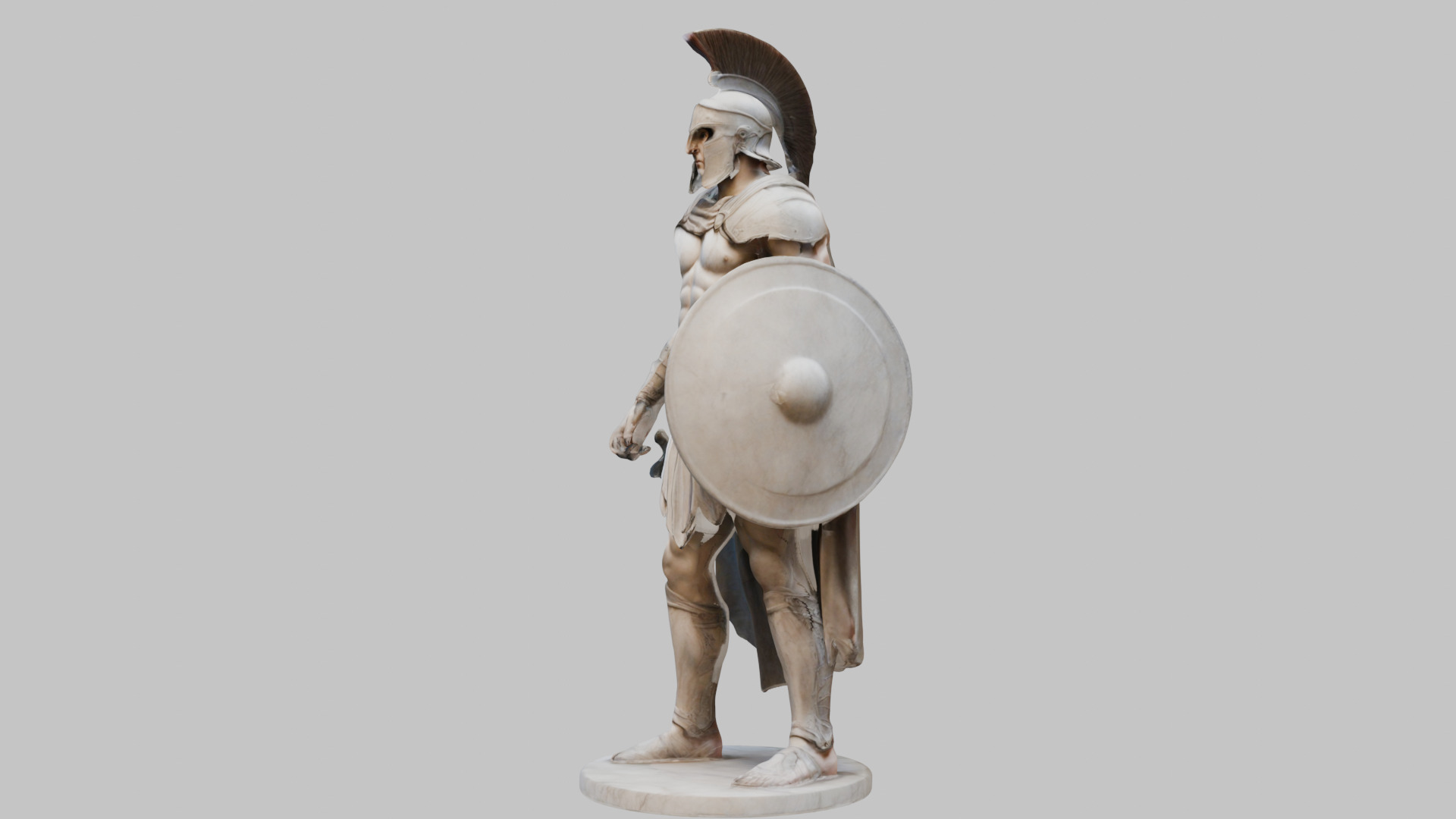 Roman Spartan Warrior Digital Art 3D Model Low-poly 3D model_5