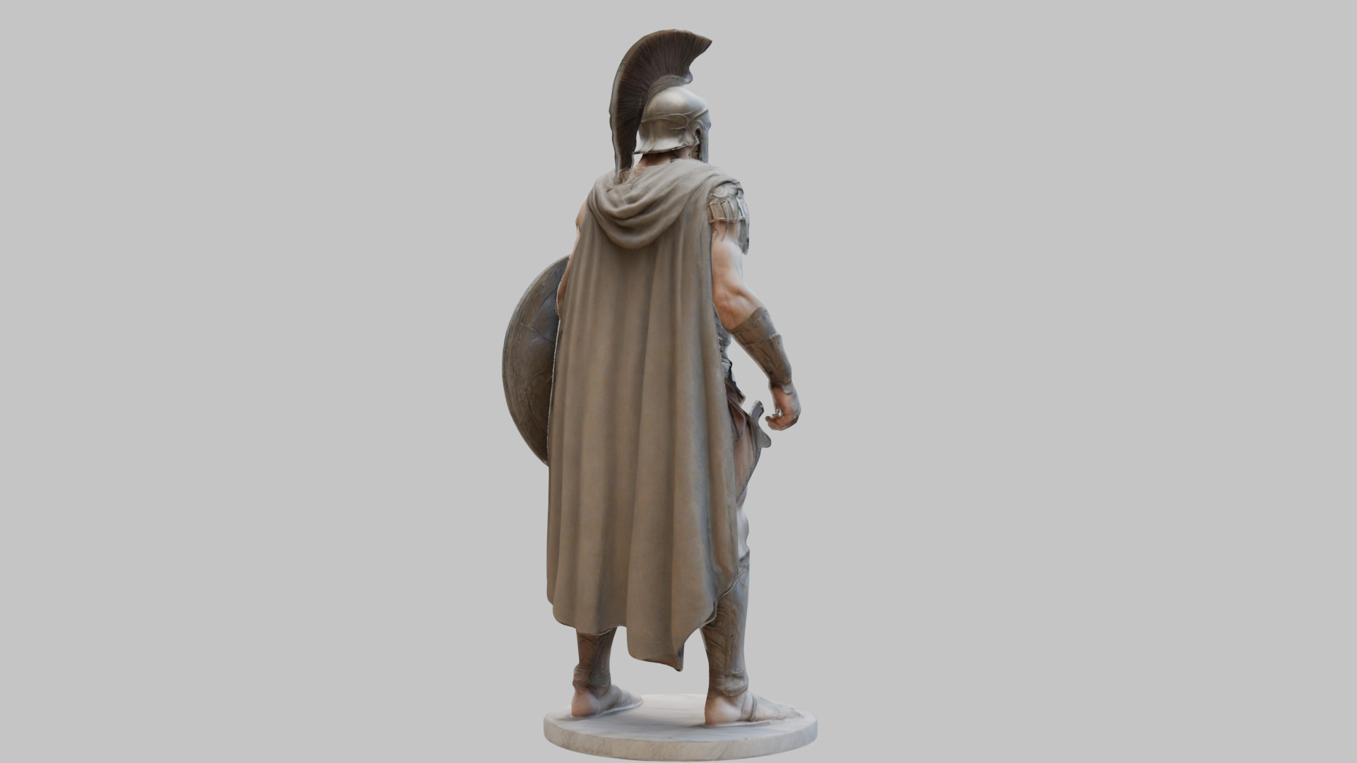 Roman Spartan Warrior Digital Art 3D Model Low-poly 3D model_13