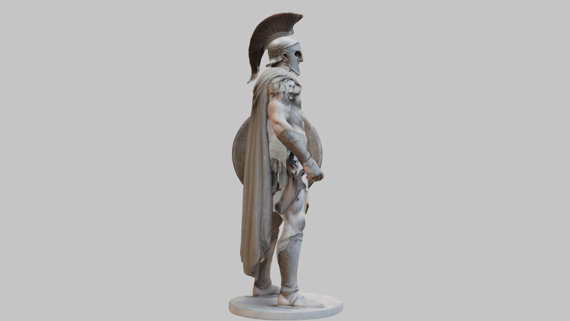 Roman Spartan Warrior Digital Art 3D Model Low-poly 3D model_11