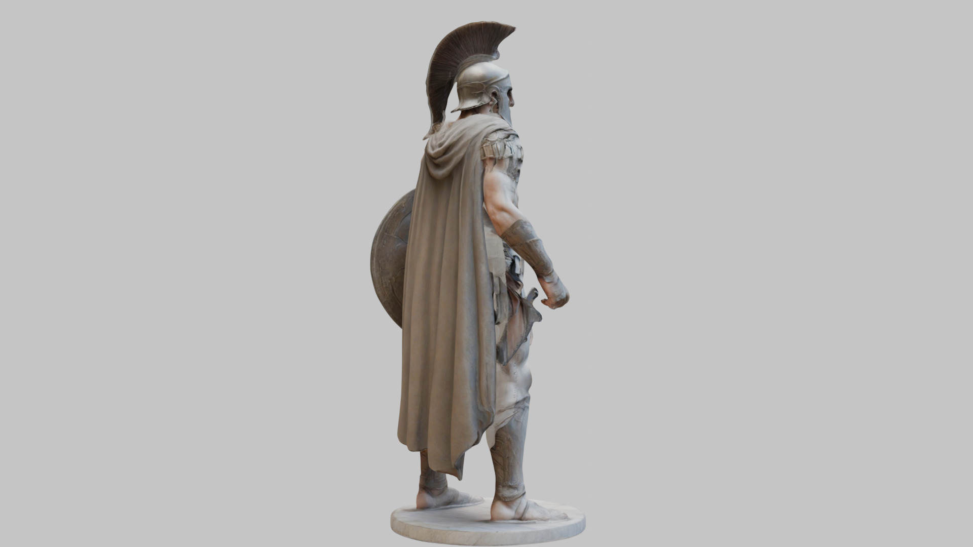 Roman Spartan Warrior Digital Art 3D Model Low-poly 3D model_12