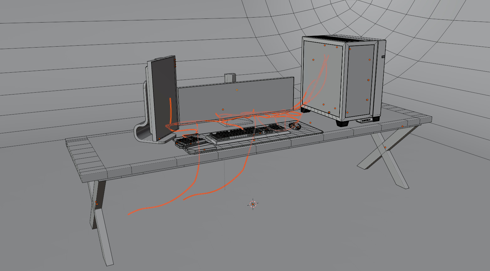 Gaming PC 3D model Low-poly 3D model_6