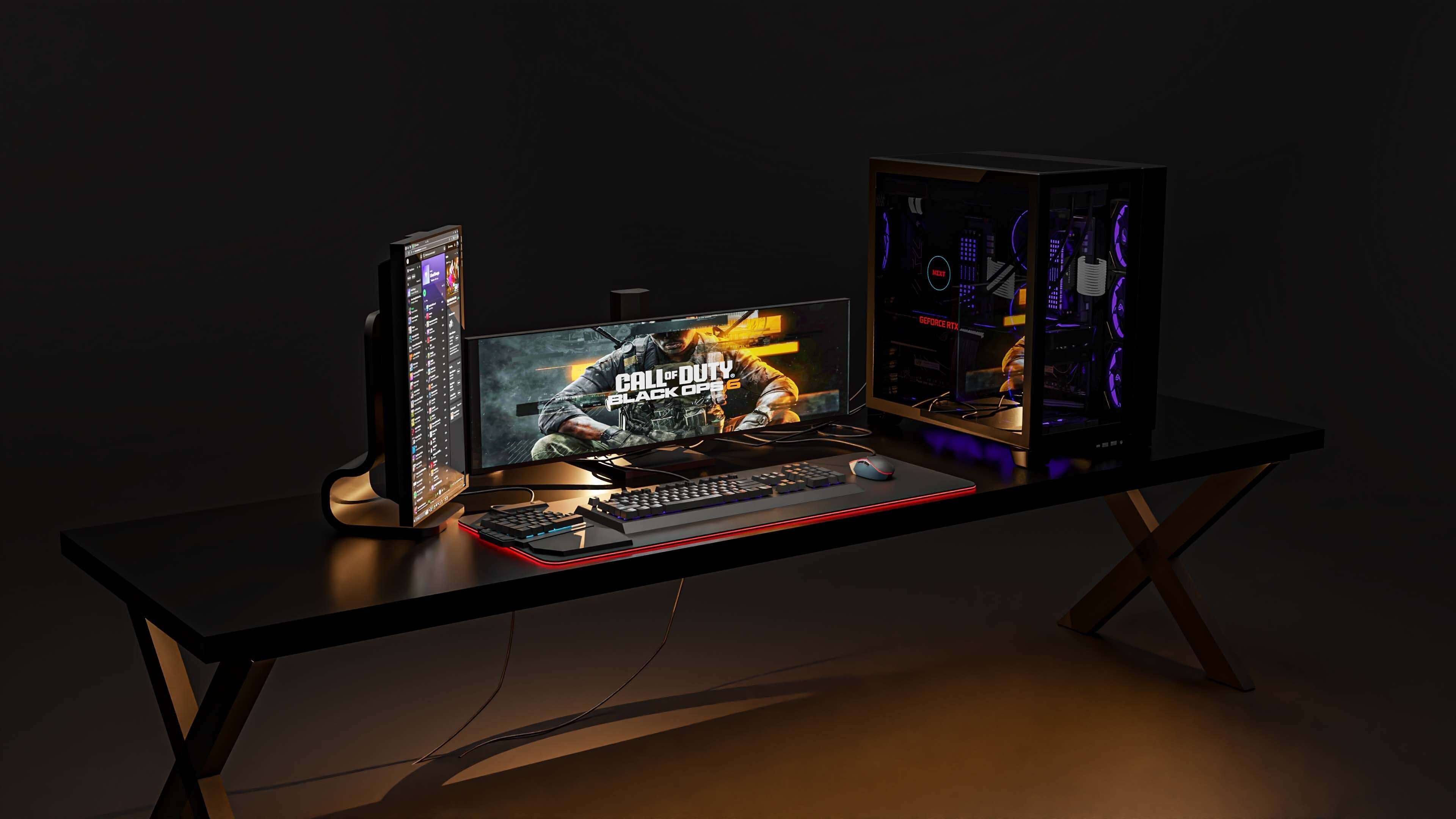 Gaming PC 3D model Low-poly 3D model_1