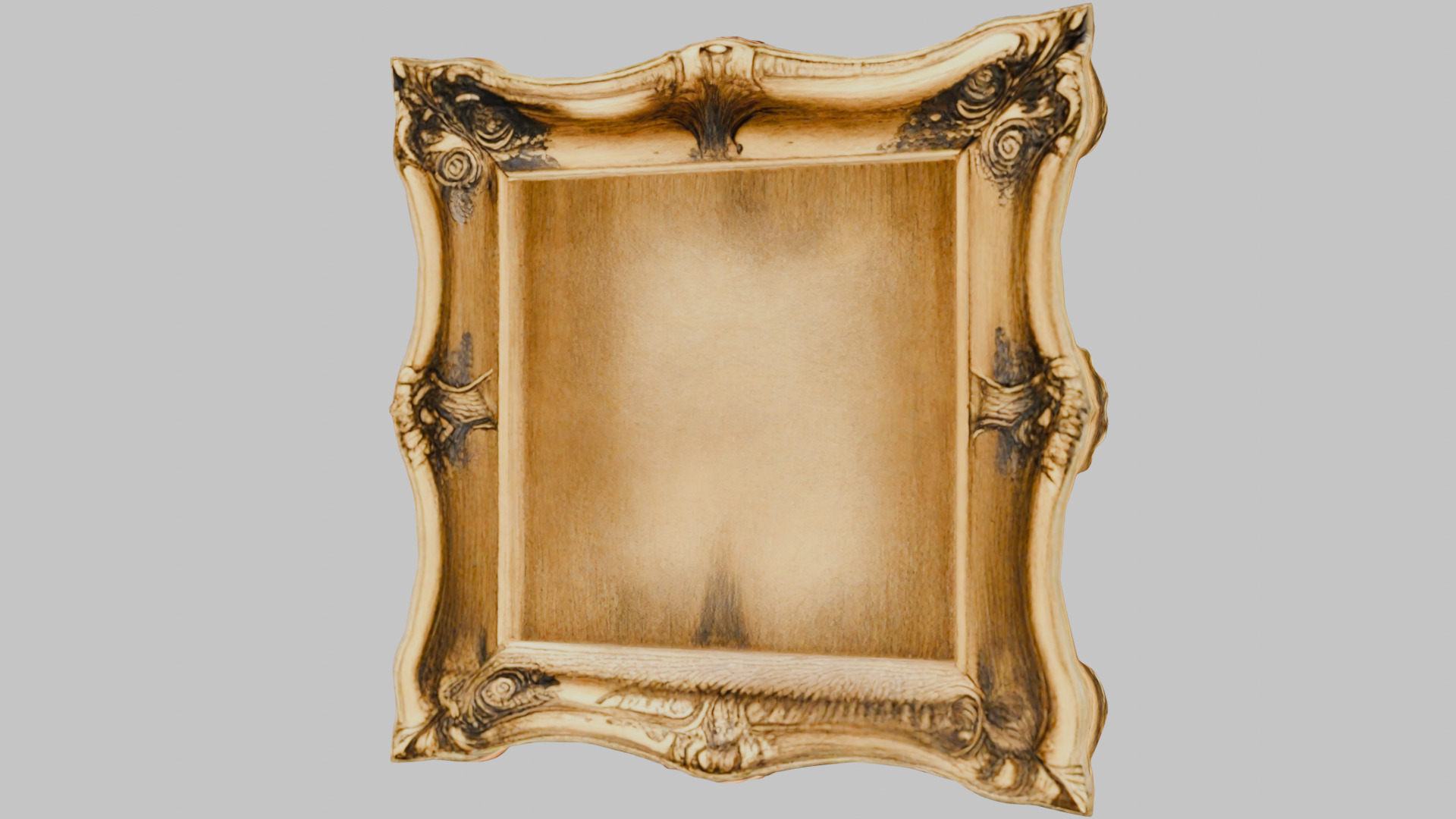 Ornate Fruit Crown Frame 3D Model Low-poly 3D model_14