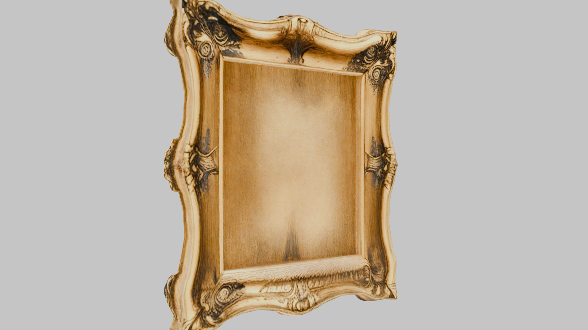 Ornate Fruit Crown Frame 3D Model Low-poly 3D model_2