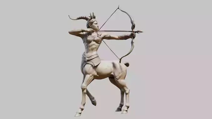 Fantasy Centaur Low-poly 3D model