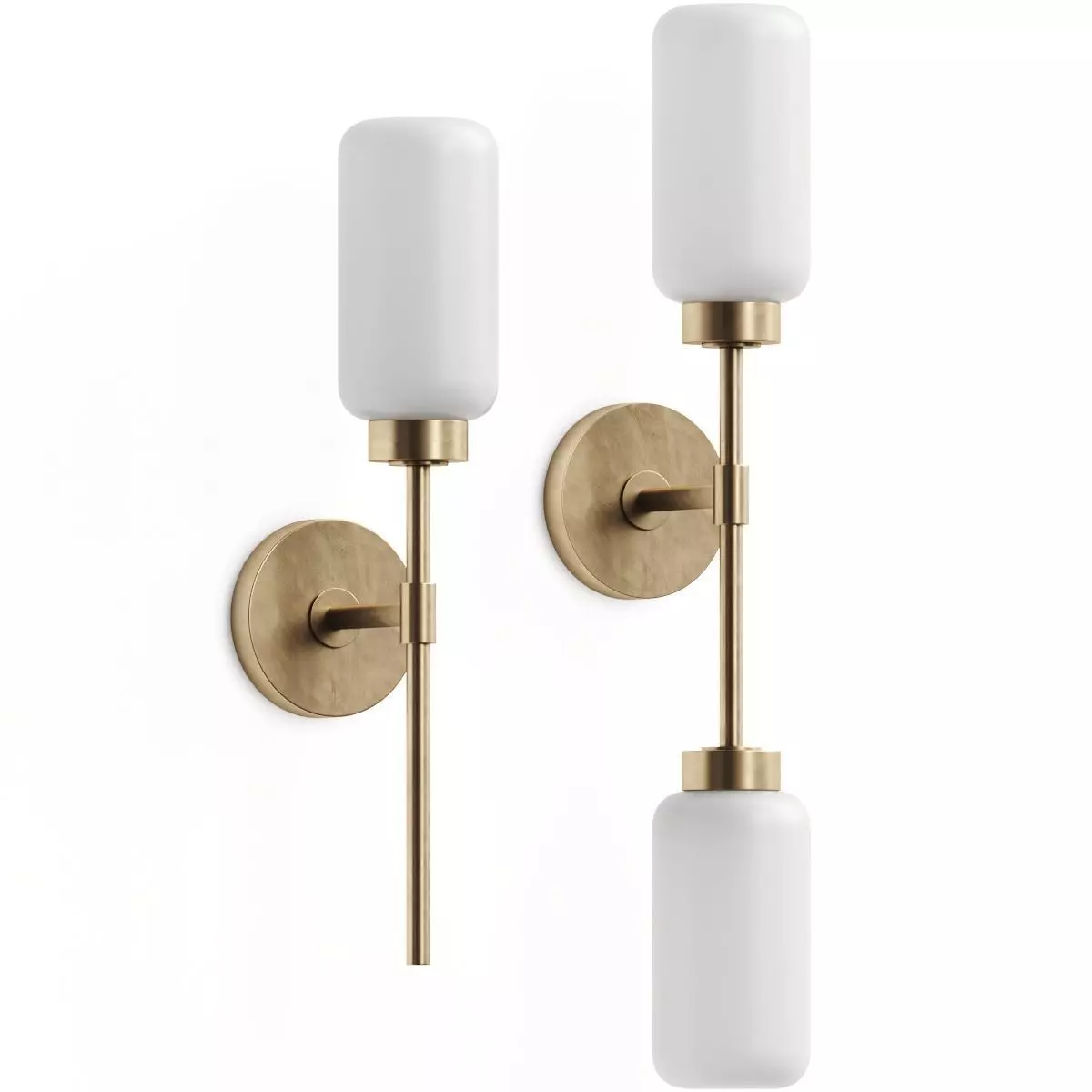 Northern Lights Sodium Wall Lamp 3D model_0