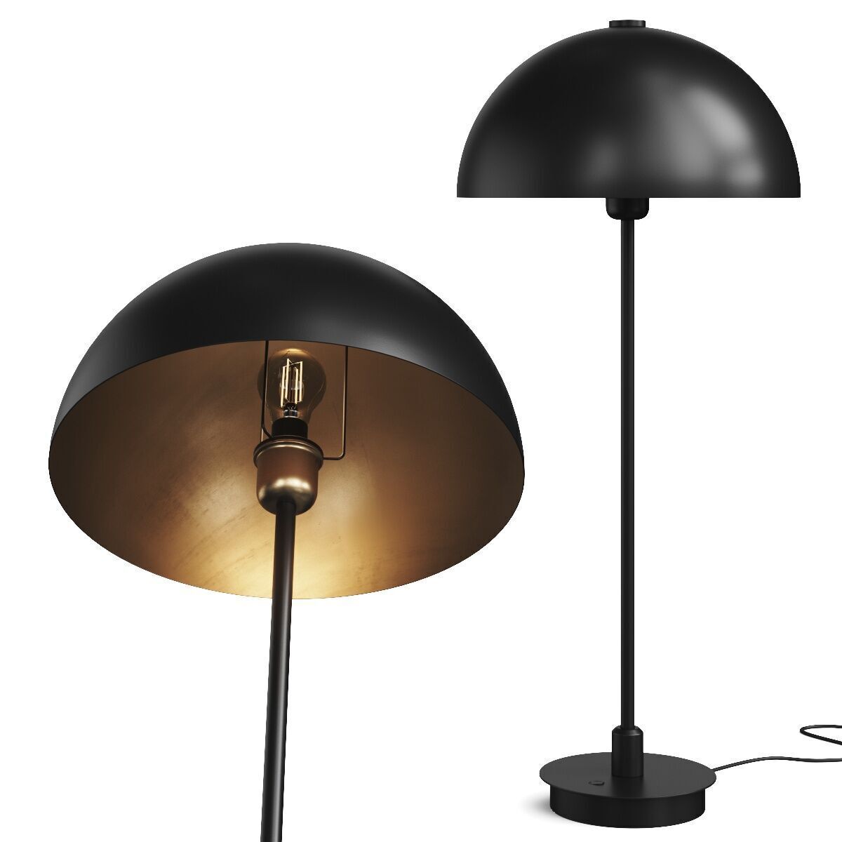 Northern Lights Carbon Table Lamp 3D model_1