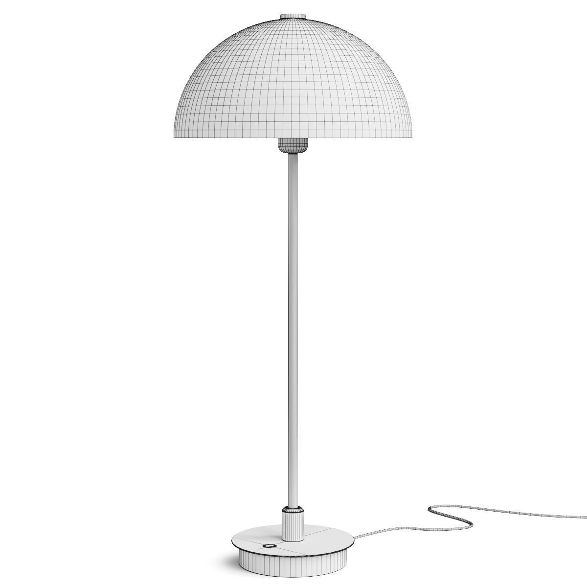 Northern Lights Carbon Table Lamp 3D model_2