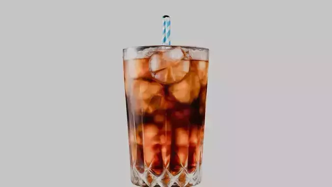 A Bourbon and Coke in 3D Model