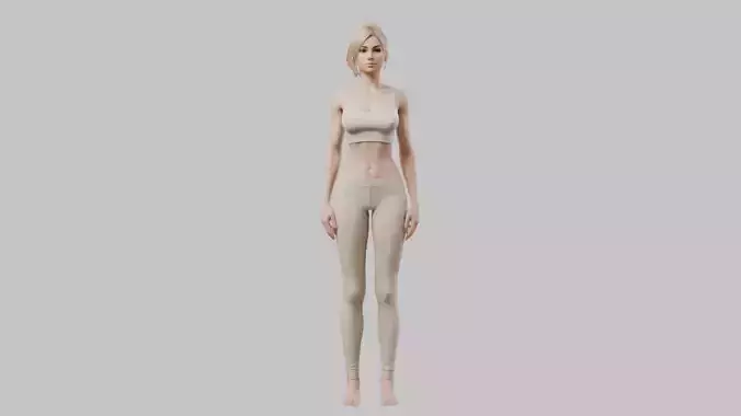 Slim Woman 3D Model