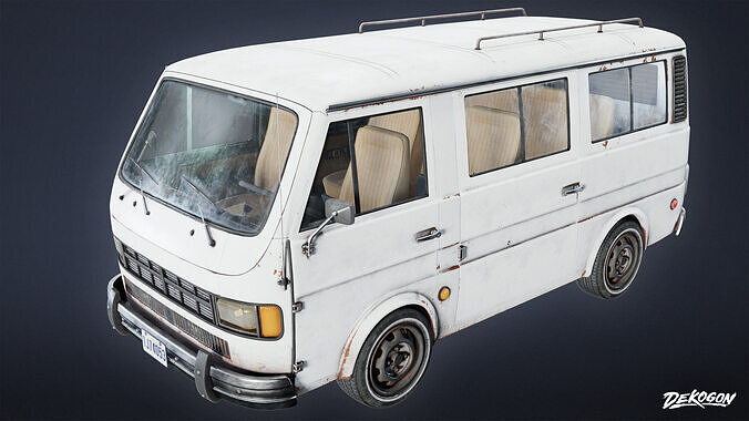 VEHICLES - Van 01 - LOW POLY Low-poly 3D model