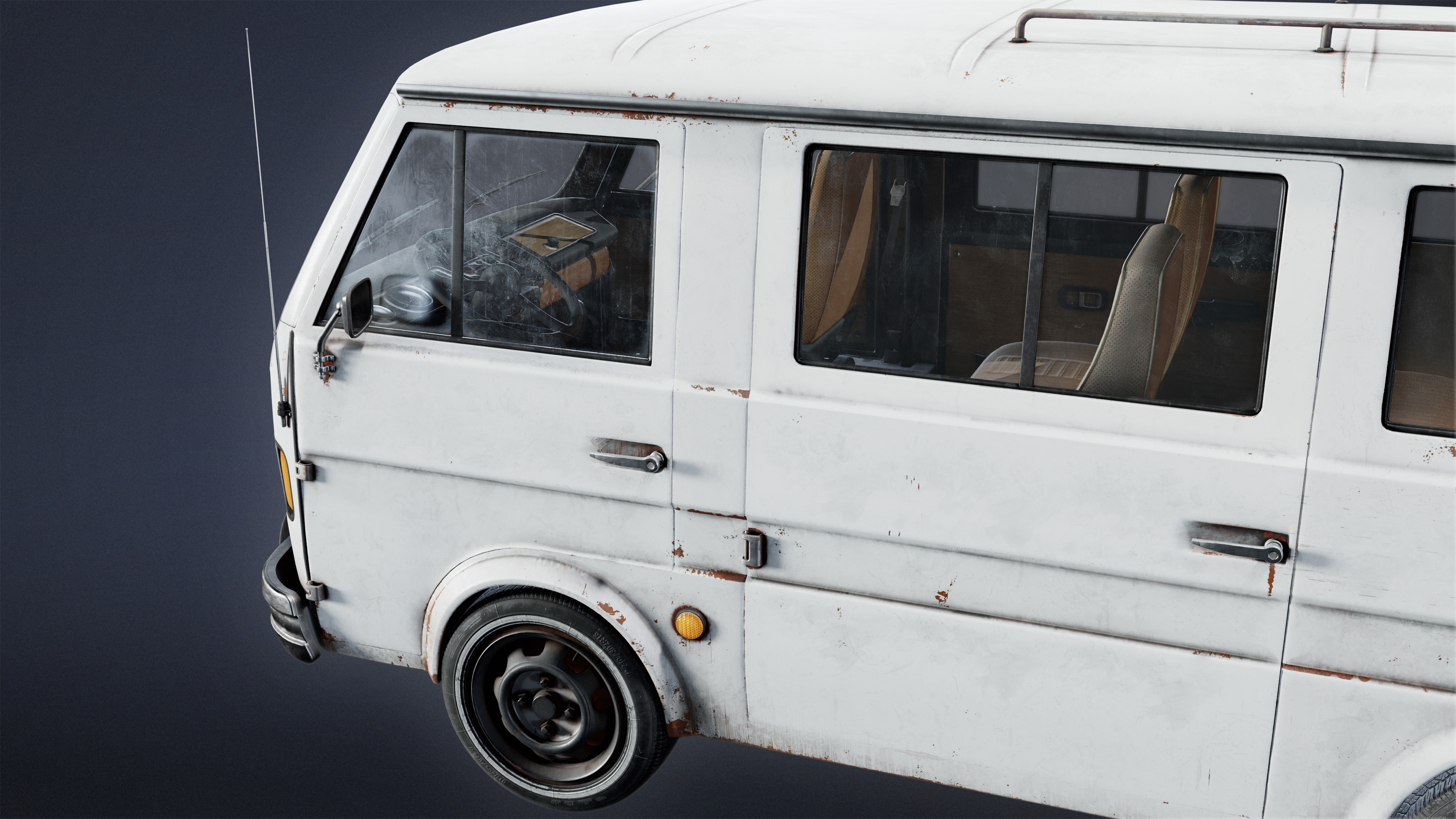 VEHICLES - Van 01 - LOW POLY Low-poly 3D model_5