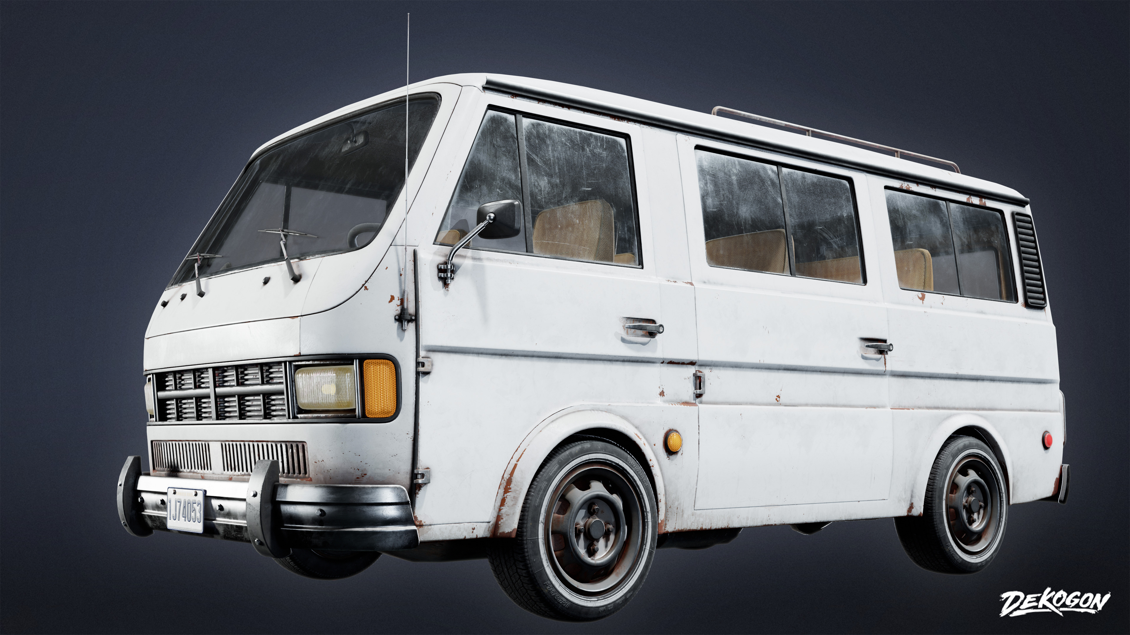VEHICLES - Van 01 - LOW POLY Low-poly 3D model_1