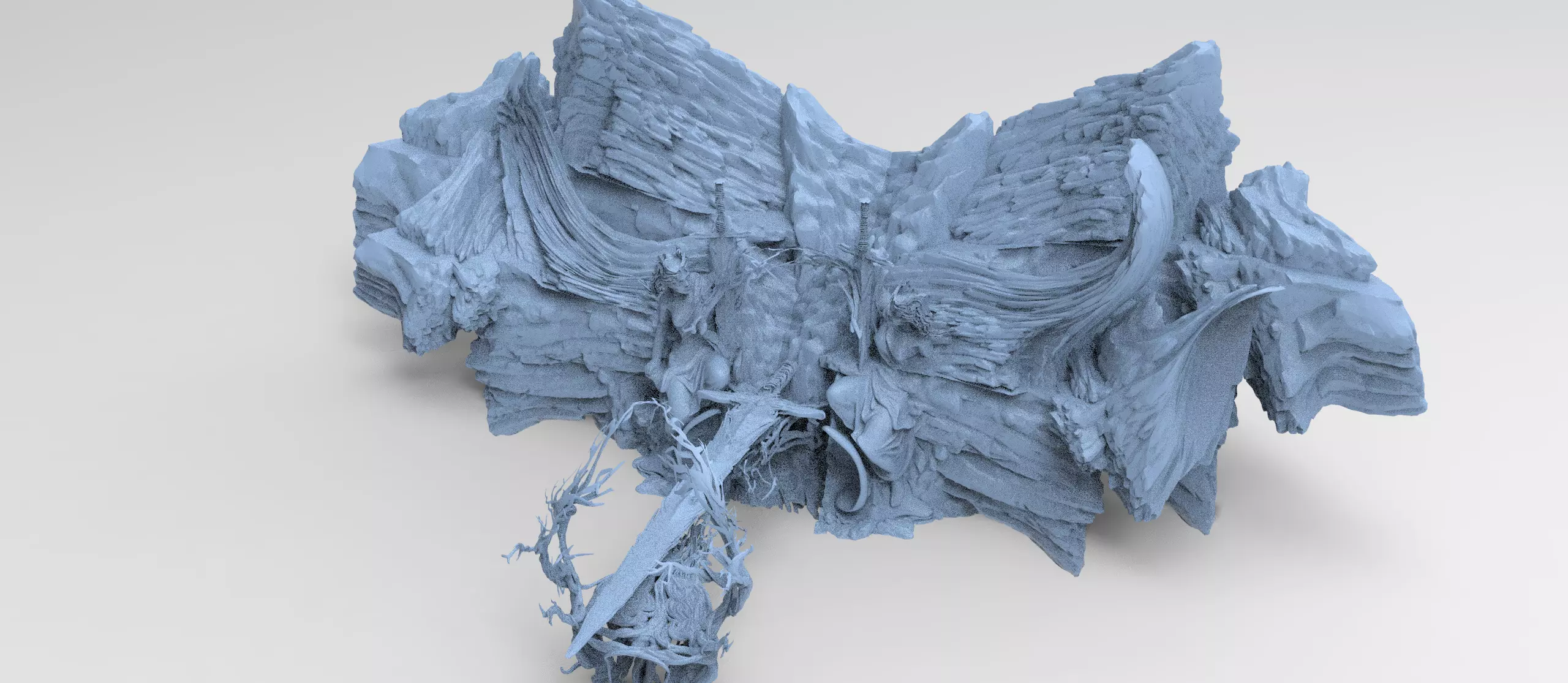 Avalon Gate mountain 9 no doorway 3D model_0