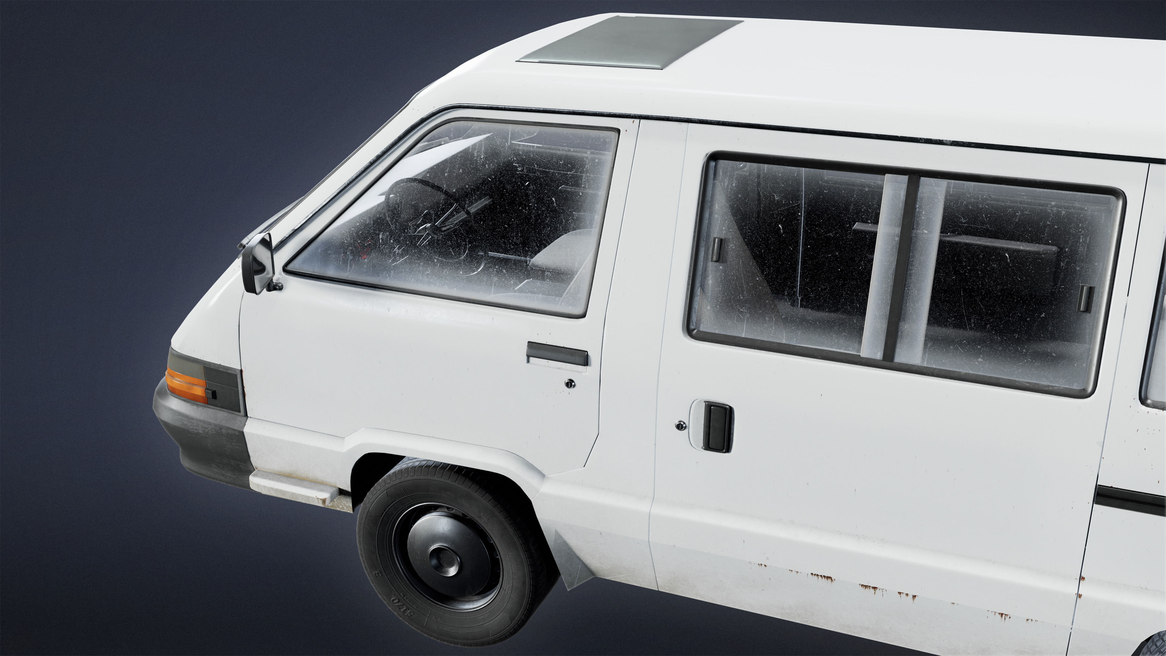VEHICLES - Van 02 - LOW POLY Low-poly 3D model_5