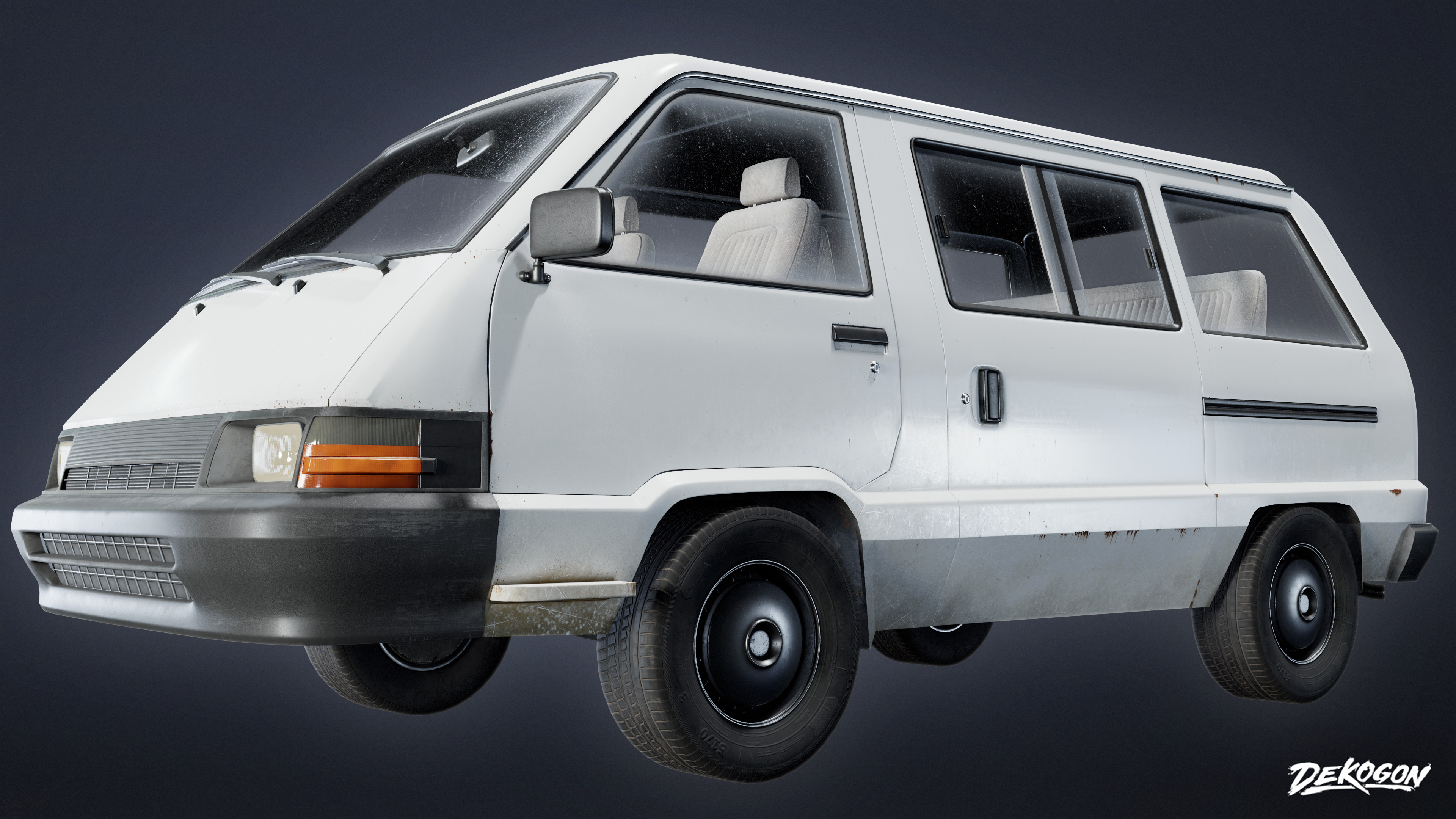 VEHICLES - Van 02 - LOW POLY Low-poly 3D model_1