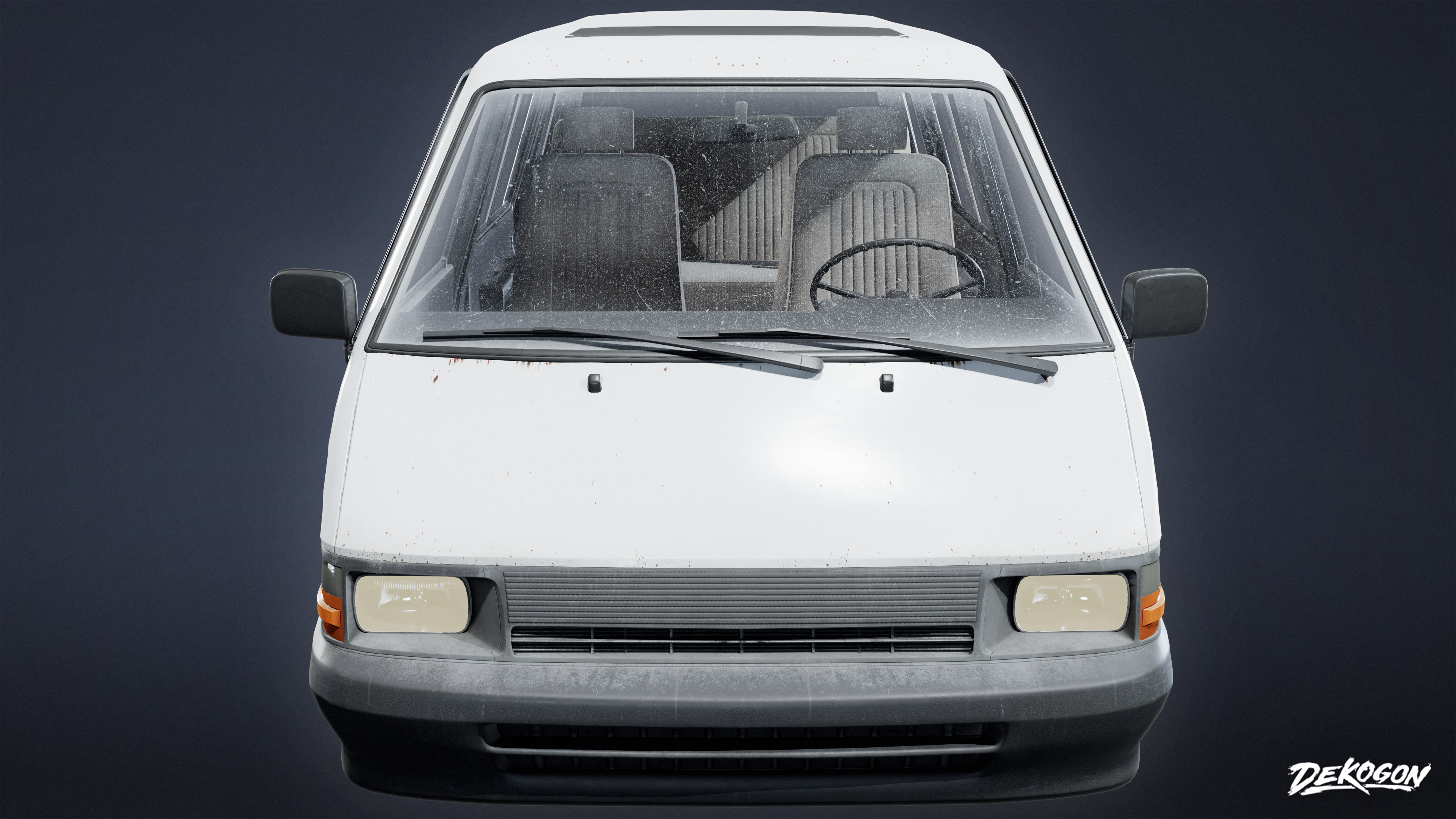 VEHICLES - Van 02 - LOW POLY Low-poly 3D model_2