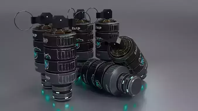 Hand Grenade EMP Model 3D