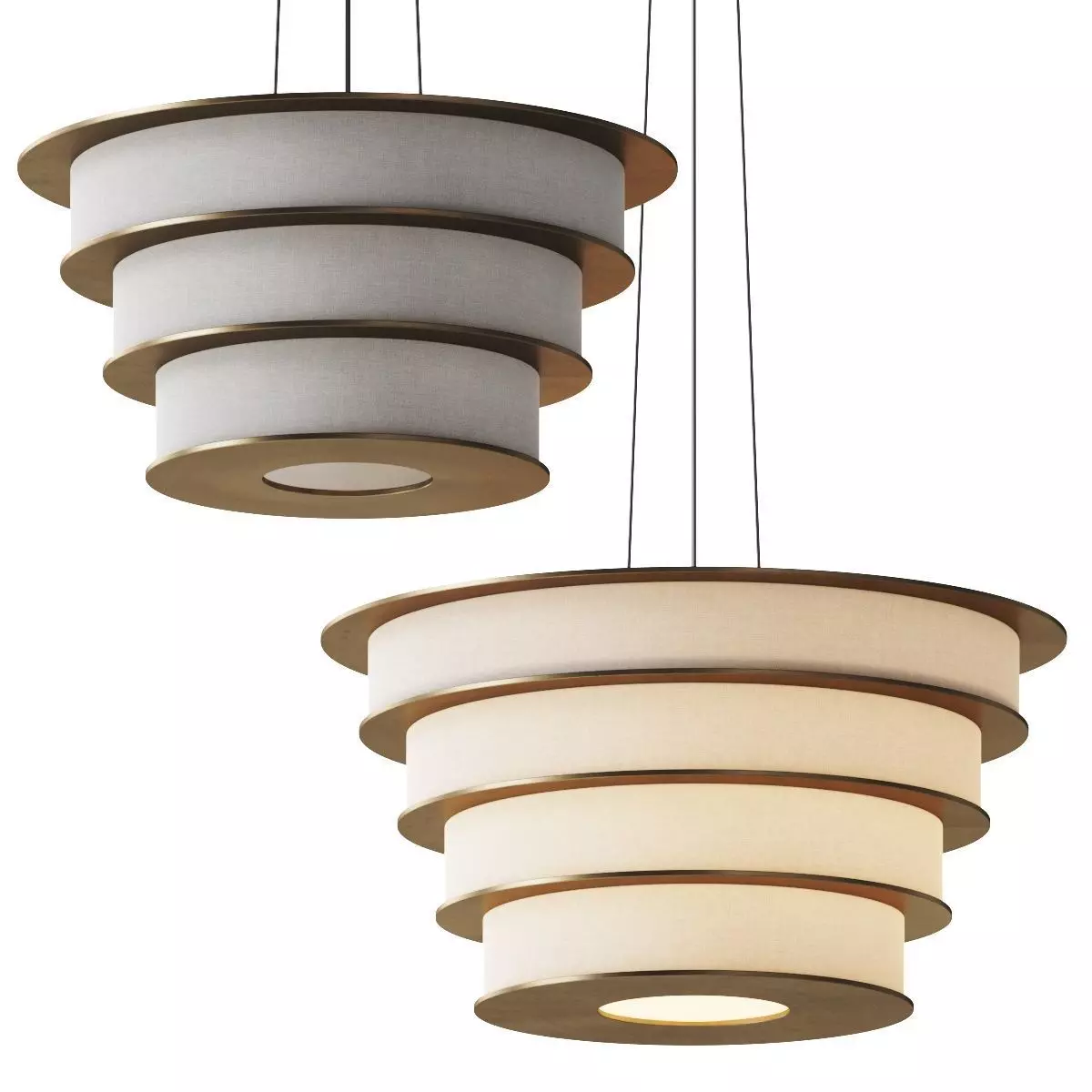 CPRN Homood Cocoon Chandelier Pendant Lamp 3D model_0