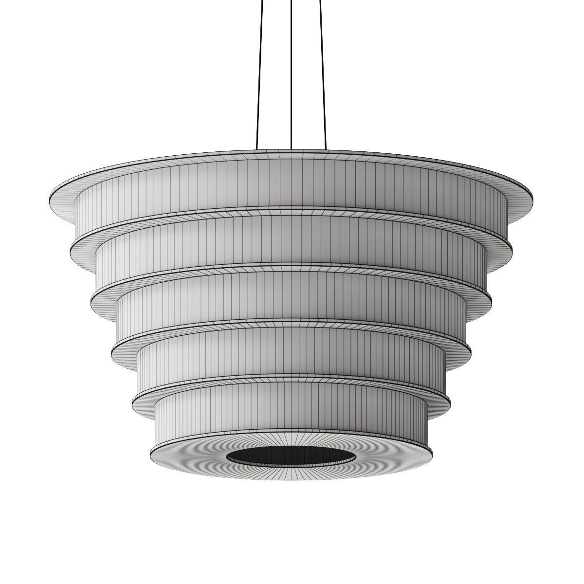 CPRN Homood Cocoon Chandelier Pendant Lamp 3D model_2