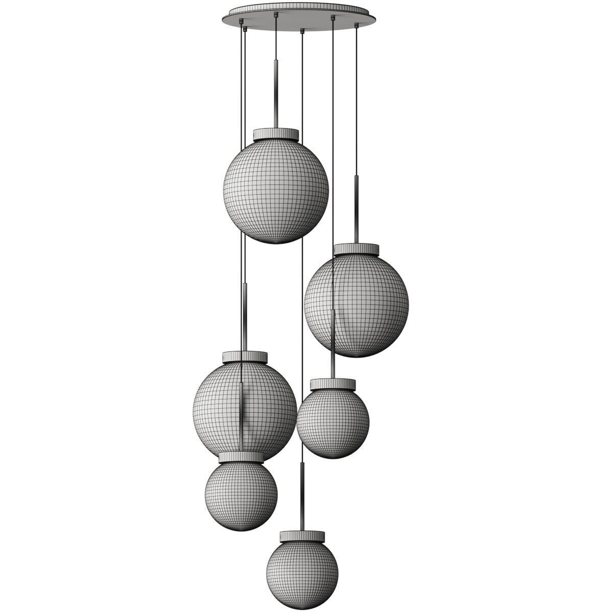 CPRN Homood Mood Chandelier Pendant Lamp 3D model_2