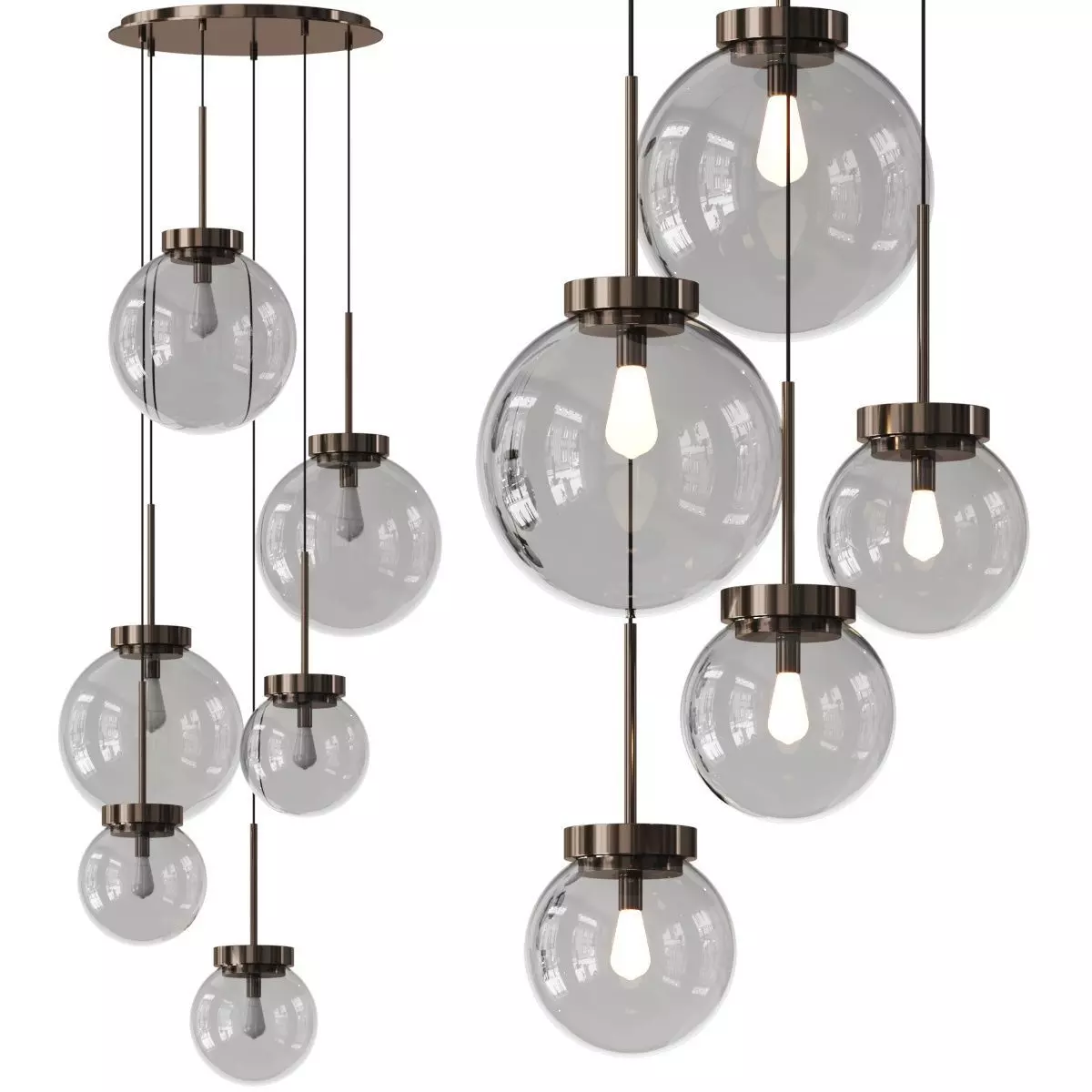 CPRN Homood Mood Chandelier Pendant Lamp 3D model_0