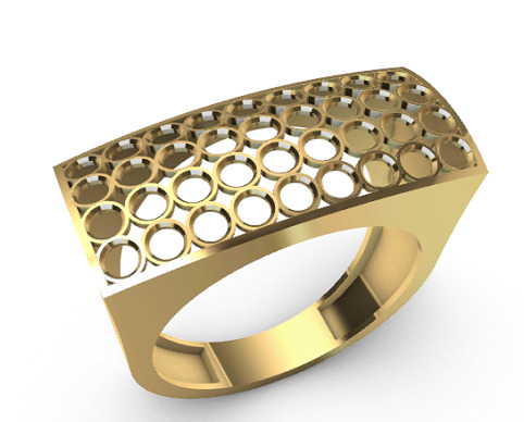 Modern rings 3D Print Models 11-14   23-28 3D print model_5
