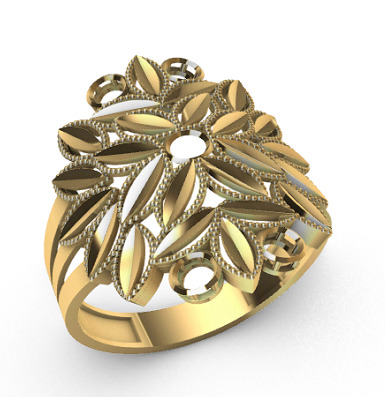 Modern rings 3D Print Models 11-14   23-28 3D print model_1