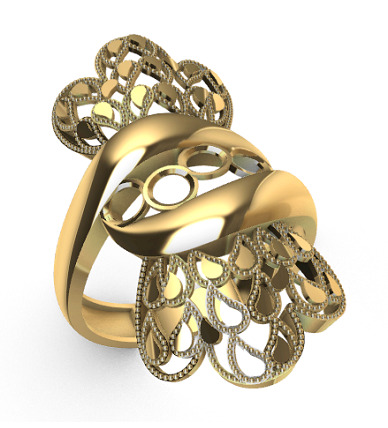 Modern rings 3D Print Models 11-14   23-28 3D print model_2