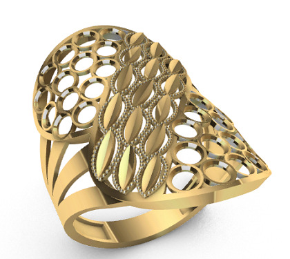 Modern rings 3D Print Models 11-14   23-28 3D print model_3