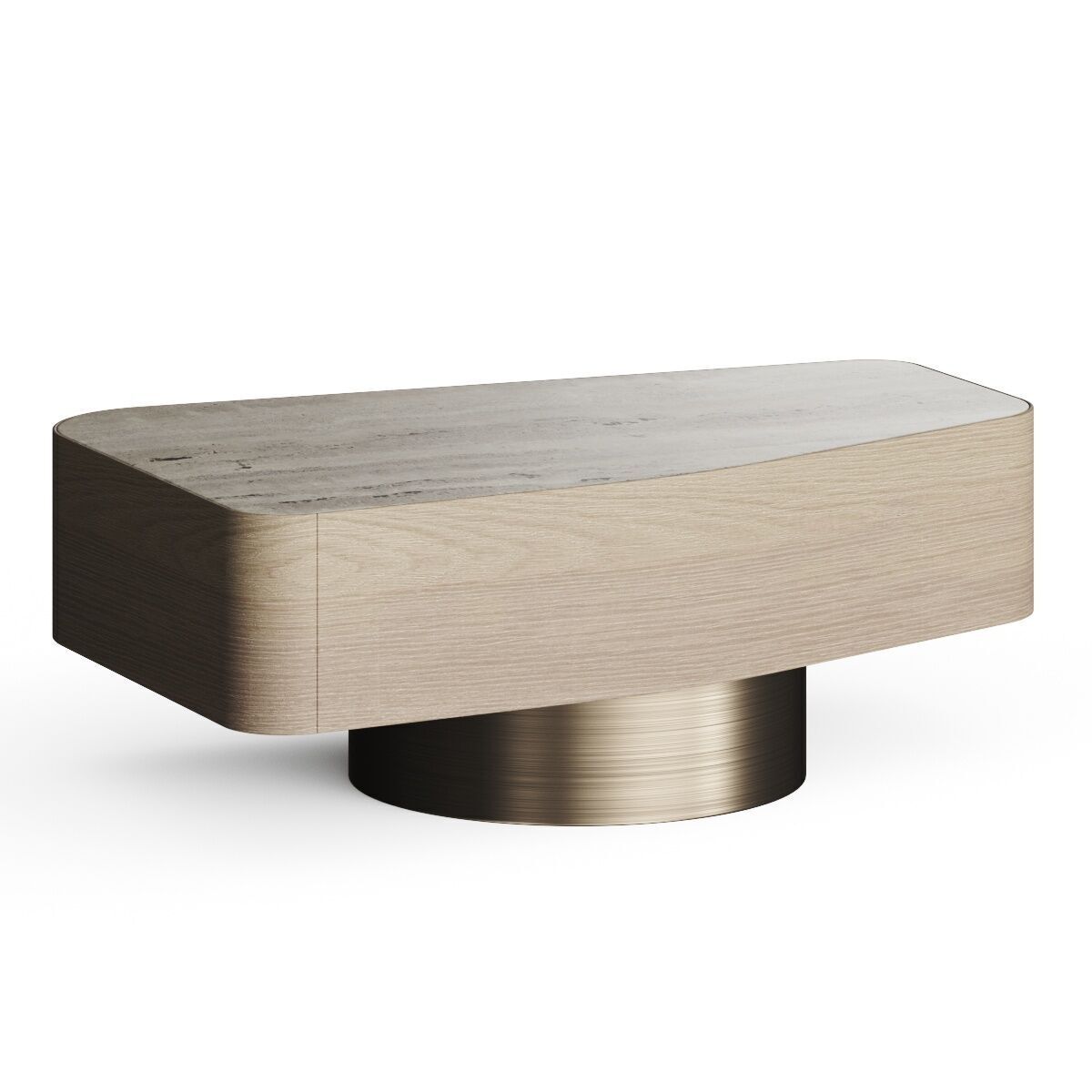 Stylish Club Stone Night Table 3D model_1