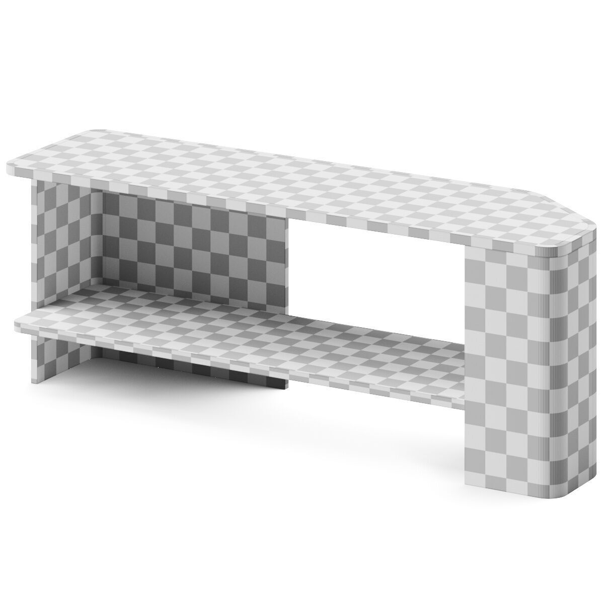 Stylish Club Margem Console Table 3D model_2