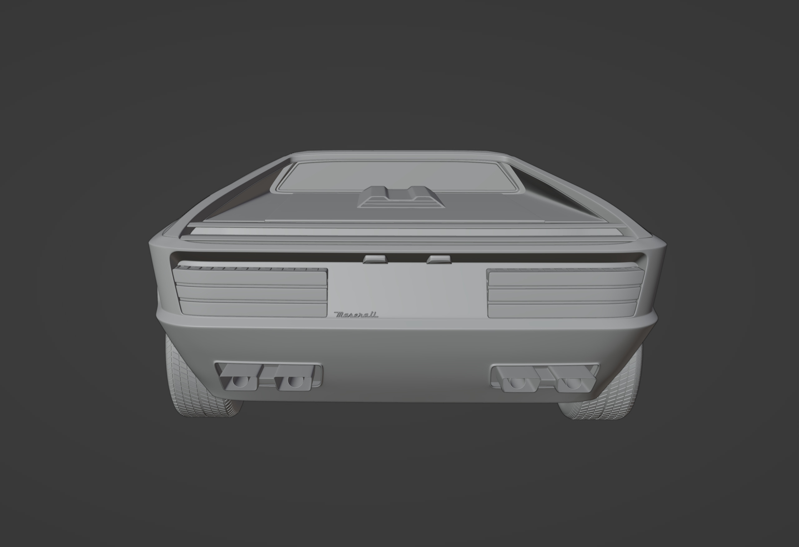 Maserati Boomerang coupe 1972 3D model_12