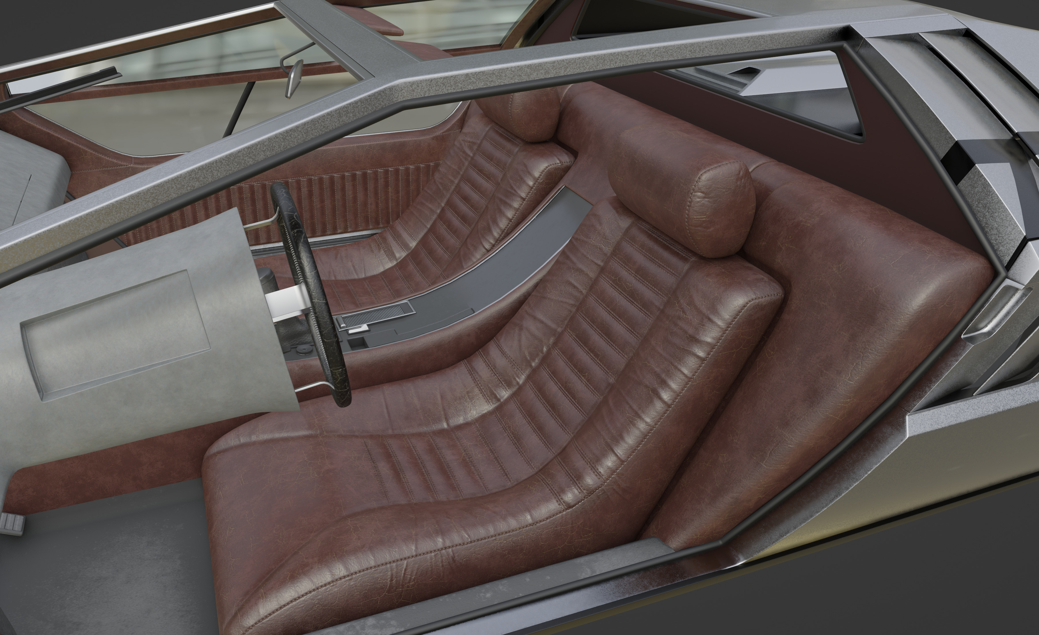 Maserati Boomerang coupe 1972 3D model_16