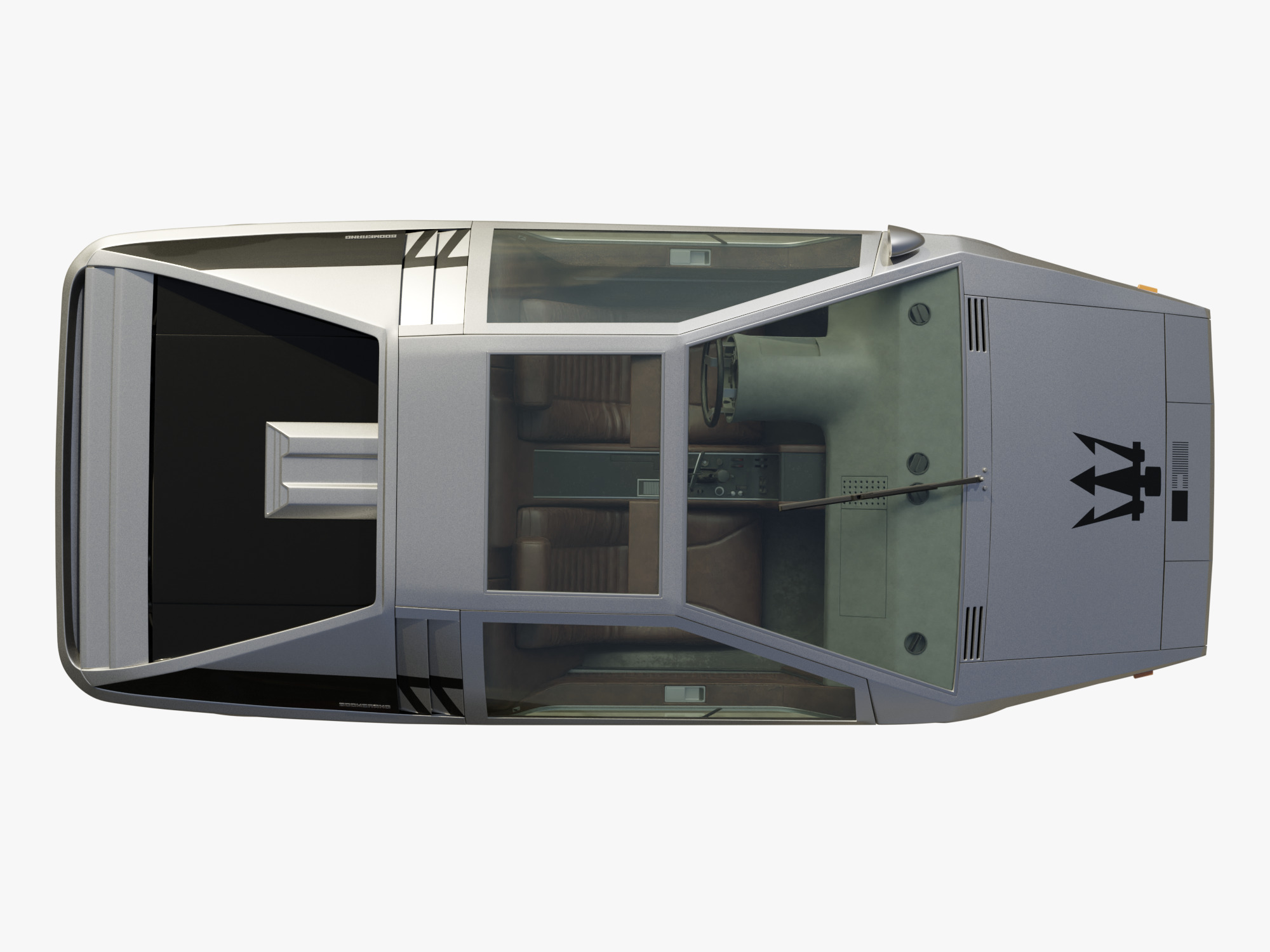 Maserati Boomerang coupe 1972 3D model_2