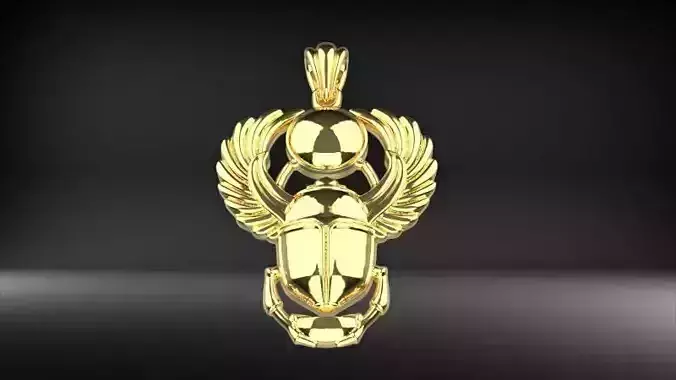 Egyptian scarab pendant 3D print model