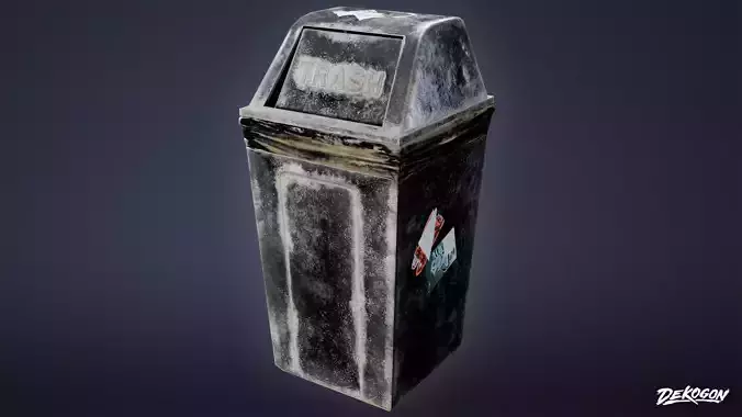 DIVE BAR - Trashcan 02 - LOW POLY