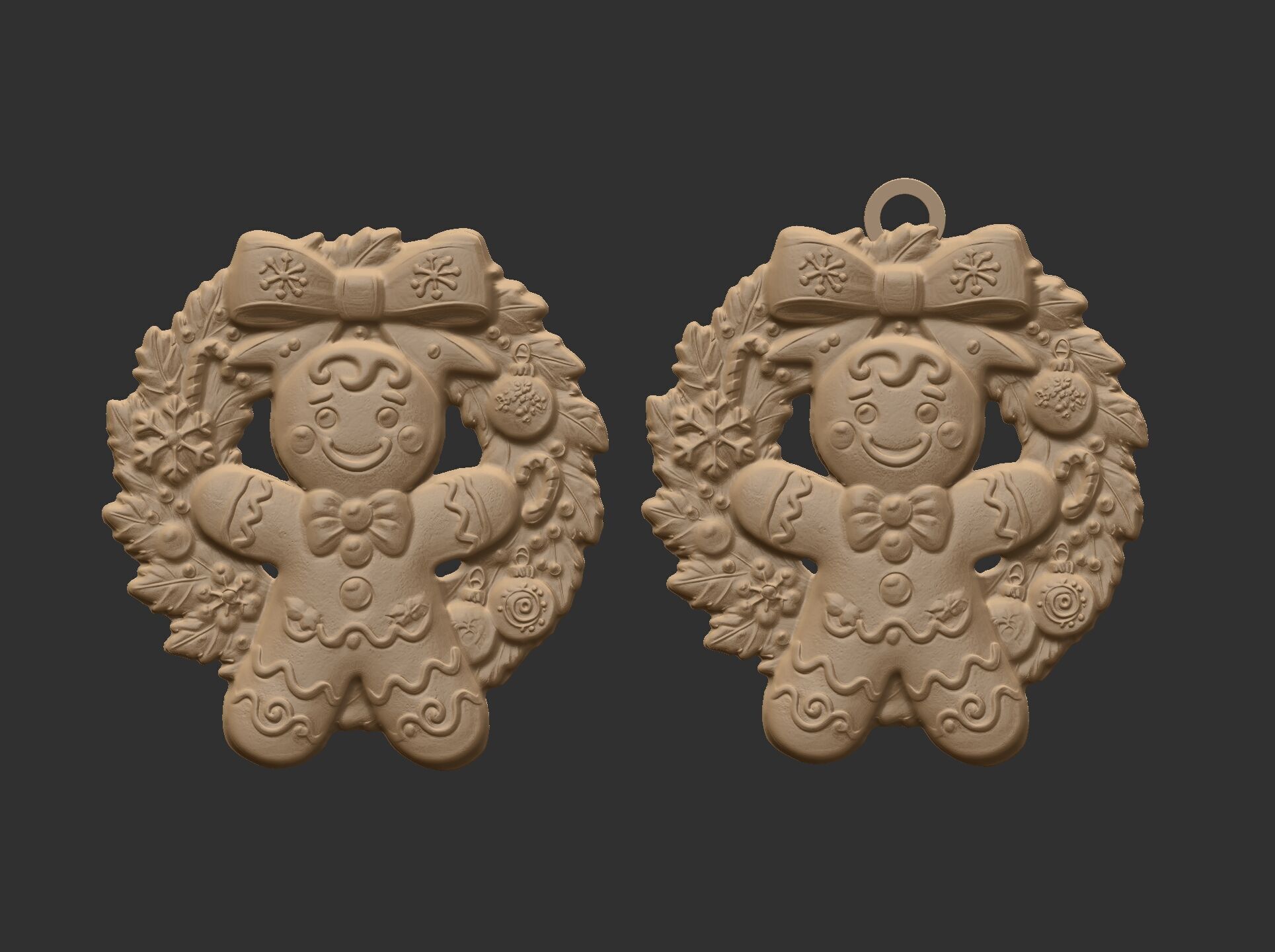 cute christmas cookie tree decor  3D print model_5