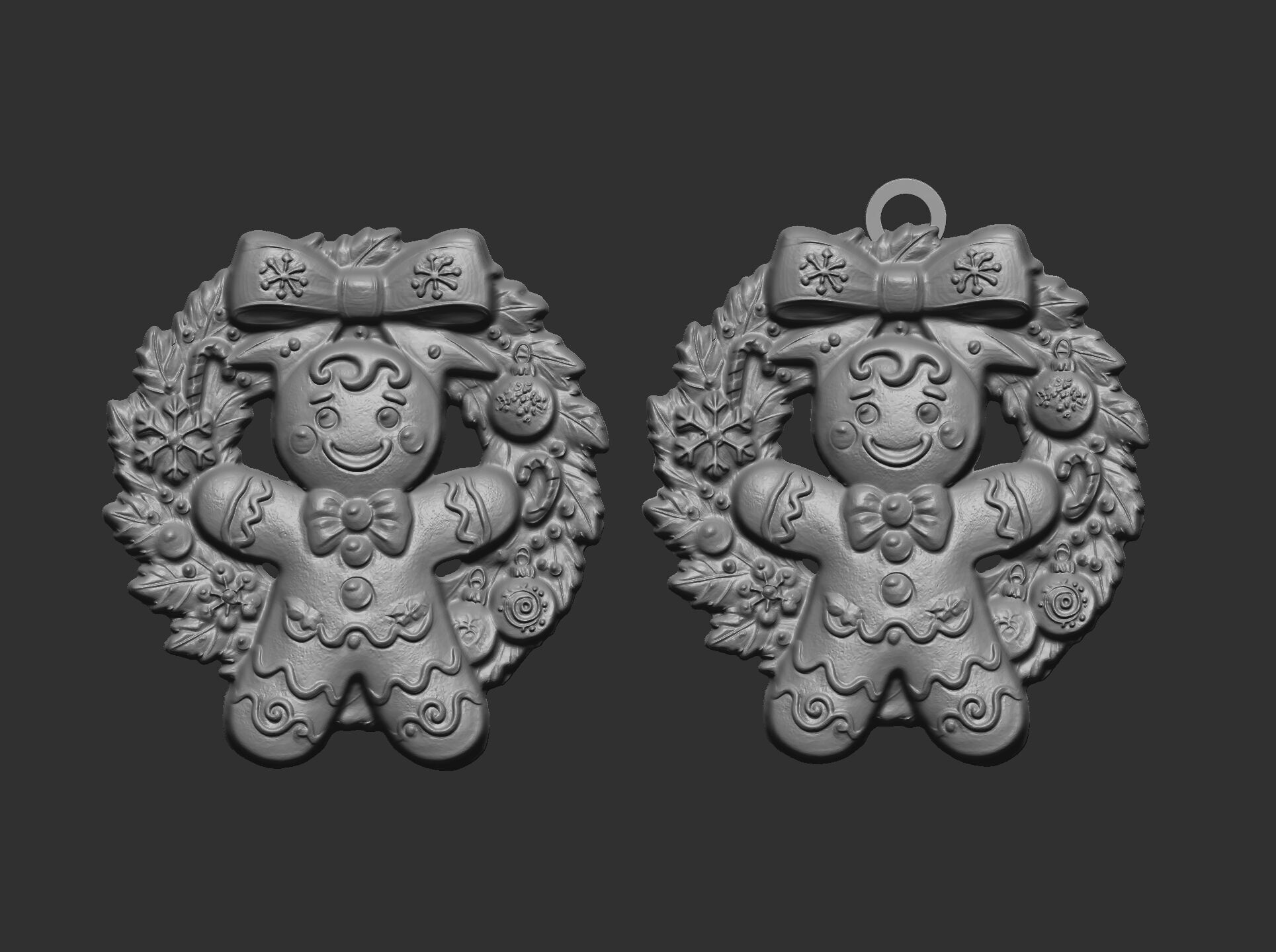 cute christmas cookie tree decor  3D print model_6