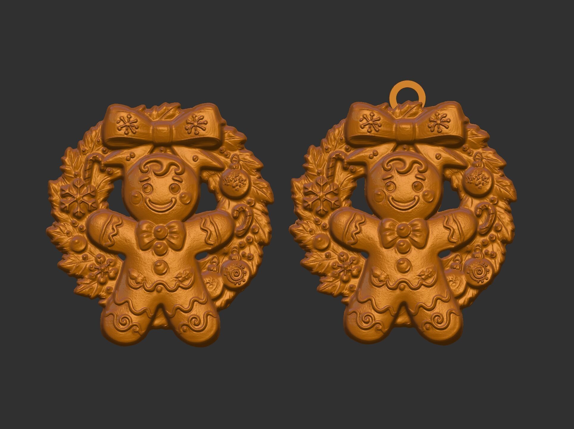 cute christmas cookie tree decor  3D print model_8