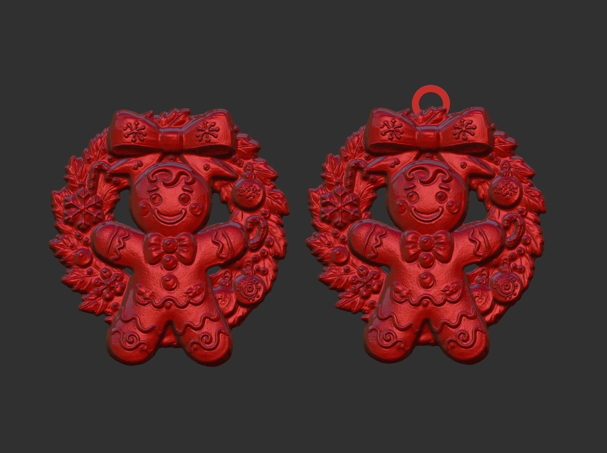 cute christmas cookie tree decor  3D print model_9