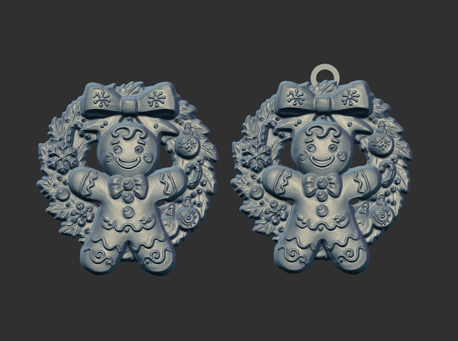 cute christmas cookie tree decor  3D print model_7